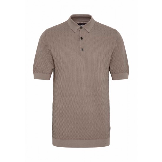 Matinique walnut MApolo knitted heritage polo