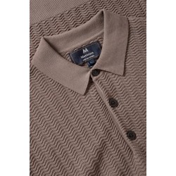 Matinique walnut MApolo knitted heritage polo