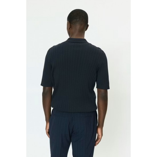 Matinique MApolo Dark Navy Knitted Polo