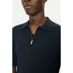 Matinique MApolo Dark Navy Knitted Polo Matinique MApolo Dark Navy Knitted Polo