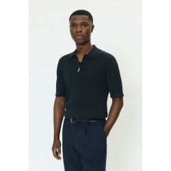 Matinique MApolo Dark Navy Knitted Polo