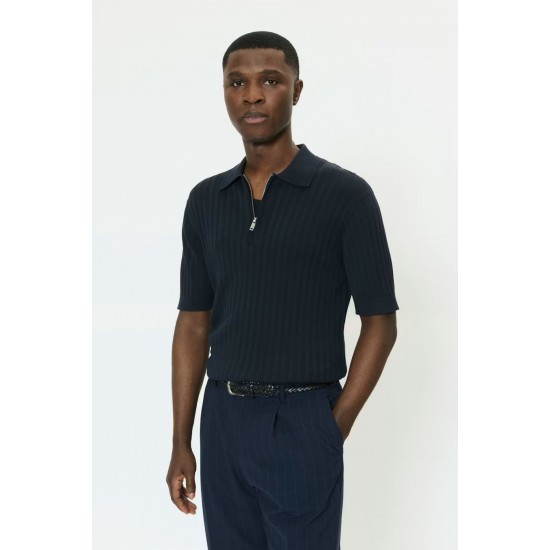 Matinique MApolo Dark Navy Knitted Polo