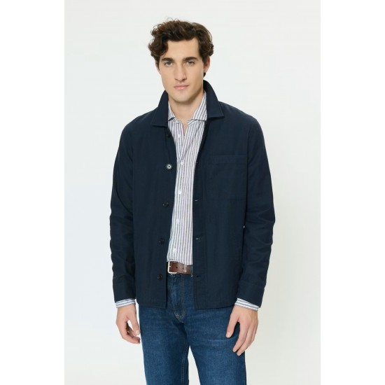 Matinique Heritage Dark Navy Overshirt