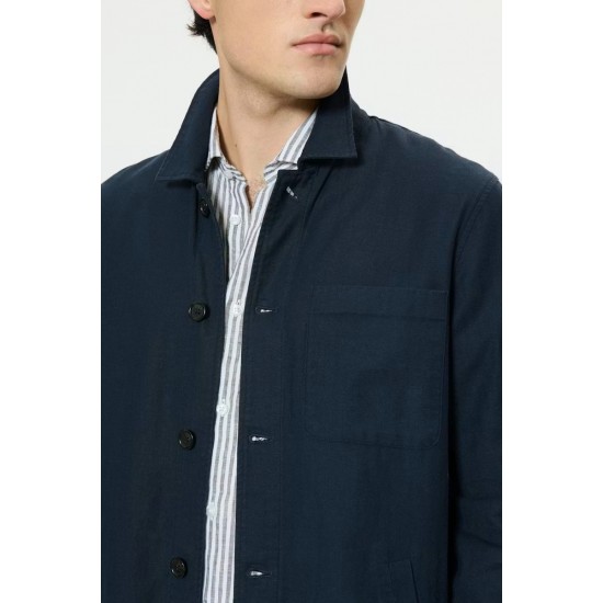 Matinique Heritage Dark Navy Overshirt