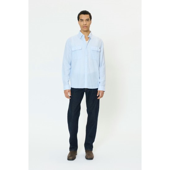 Matinique MAchristaldo chambray blue shirt