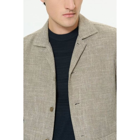 Matinique MAlaus Plaza Taupe Overshirt Jacket