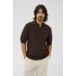 Matinique MApolo Chocolate brown knitted polo