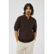 Matinique MApolo Chocolate brown knitted polo