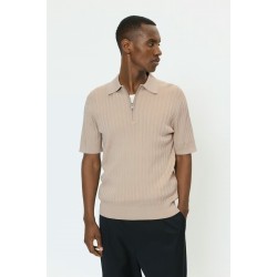 Matinique MApolo Plaza Taupe Knitted Polo
