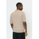 Matinique MApolo Plaza Taupe Knitted Polo