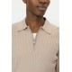 Matinique MApolo Plaza Taupe Knitted Polo