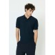 Matinique MApolo dark navy knitted polo