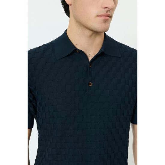 Matinique MApolo dark navy knitted polo