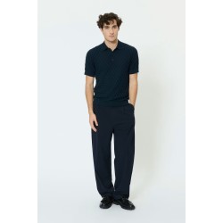 Matinique MApolo dark navy knitted polo
