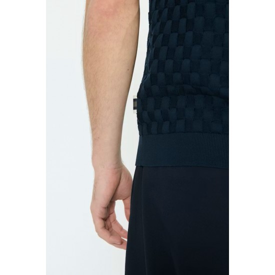 Matinique MApolo dark navy knitted polo