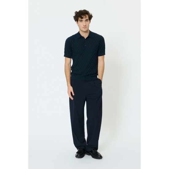 Matinique MApolo dark navy knitted polo