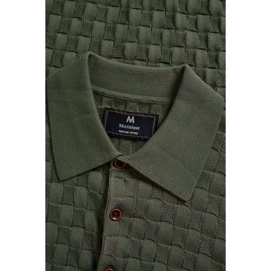 Matinique MApolo thyme knitted polo