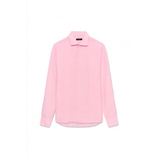 Matinique prism pink linen mamarc shirt