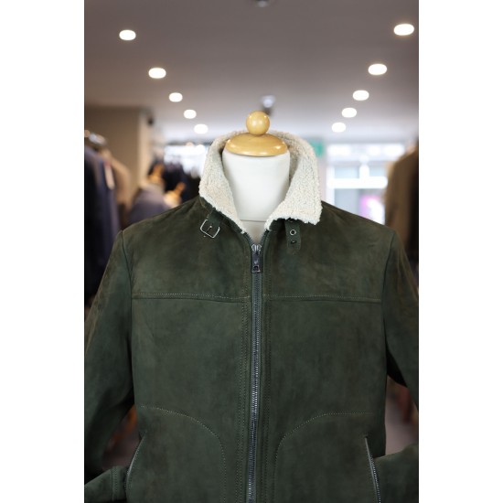 Milestone green suede Camino jacket