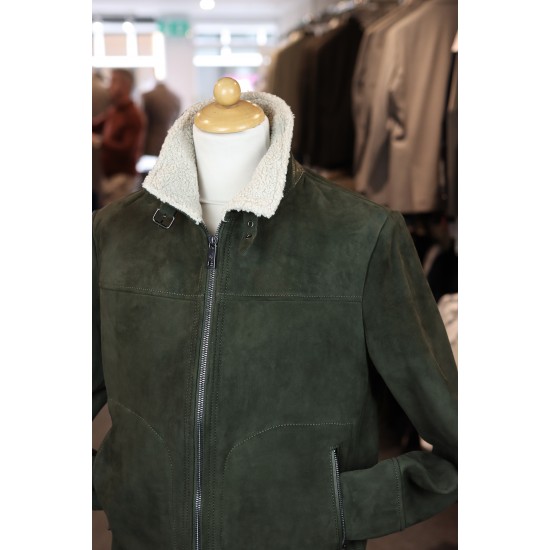 Milestone green suede Camino jacket