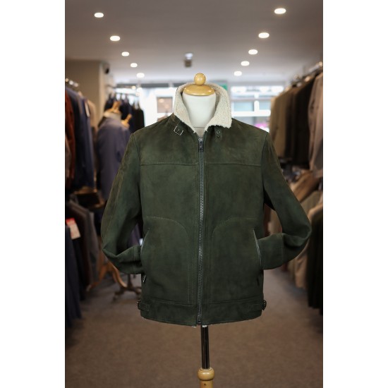 Milestone green suede Camino jacket
