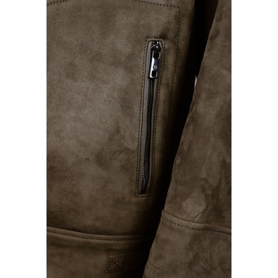 Milestone khaki suede Camino jacket