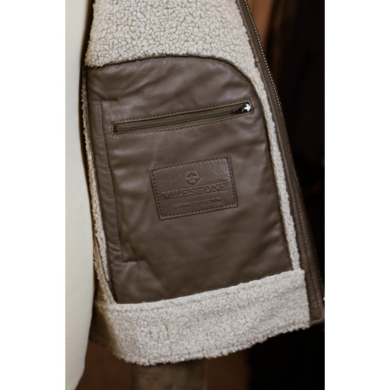 Milestone khaki suede Camino jacket