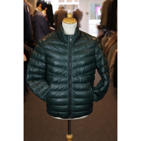 Milestone MSHendrik Green Leather Jacket