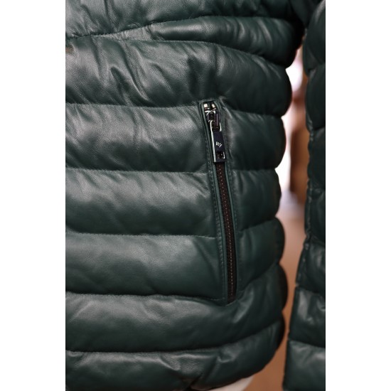 Milestone MSHendrik Green Leather Jacket