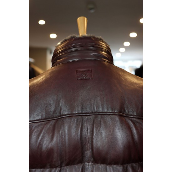 Milestone Kilian Bordeaux Lambskin Leather Jacket Milestone Kilian Bordeaux Lambskin Leather Jacket