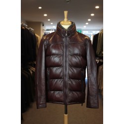 Milestone Kilian Bordeaux Lambskin Leather Jacket