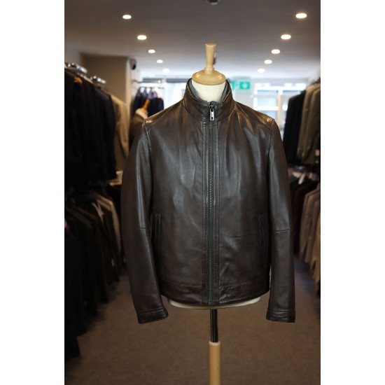 Milestone MSBarney Brown Leather Jacket Milestone MSBarney Brown Leather Jacket