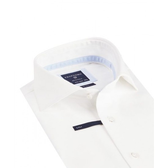 Profuomo Slim Fit Two-ply Twill Shirt 