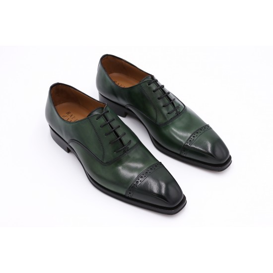 Raffaele D'Amelio green leather shoes