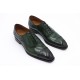 Raffaele D'Amelio green leather shoes