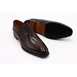 Raffaele D'Amelio Wholecut Brown Brogue Toe Shoes