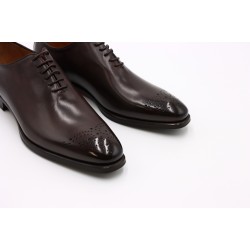 Raffaele D'Amelio Wholecut Brown Brogue Toe Shoes