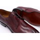 Raffaele D'Amelio wine leather shoes
