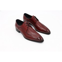 Raffaele D'Amelio Cordovan Croc Leather Shoes