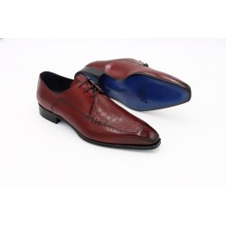 Raffaele D'Amelio Cordovan Croc Leather Shoes