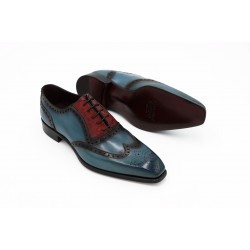 Raffaele D'Amelio Jeans Cordovan Oxford Brogue Shoes