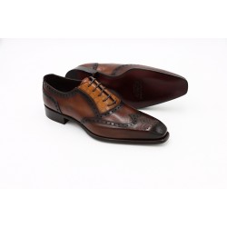 Raffaele D'Amelio Old Brown Tan Oxford Brogue Shoes
