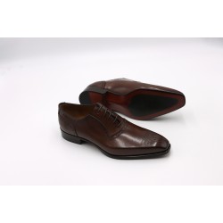 Raffaele D'Amelio Brown Brogue Toe Leather Shoes