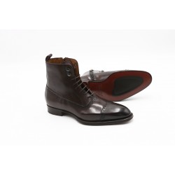 Raffaele D'Amelio Dark Brown Leather Boots