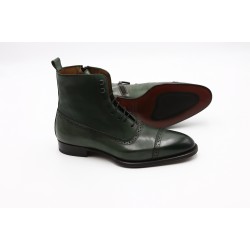 Raffaele D'Amelio Green Leather Boots