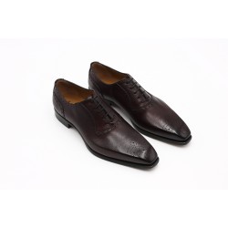 Raffaele D'Amelio Wine Brogue Toe Grain Leather shoes Raffaele D'Amelio Wine Brogue Toe Grain Leather shoes