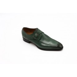 Raffaele D'Amelio Green Monk Strap Shoes