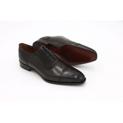 Raffaele D'Amelio Moss Green Oxford Brogue Leather Shoes