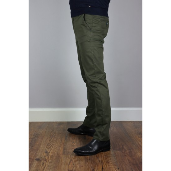 Sea Barrier Modern Fit Green Chino