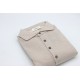 Seven Dials Light Beige Cooper Long Sleeve Polo
